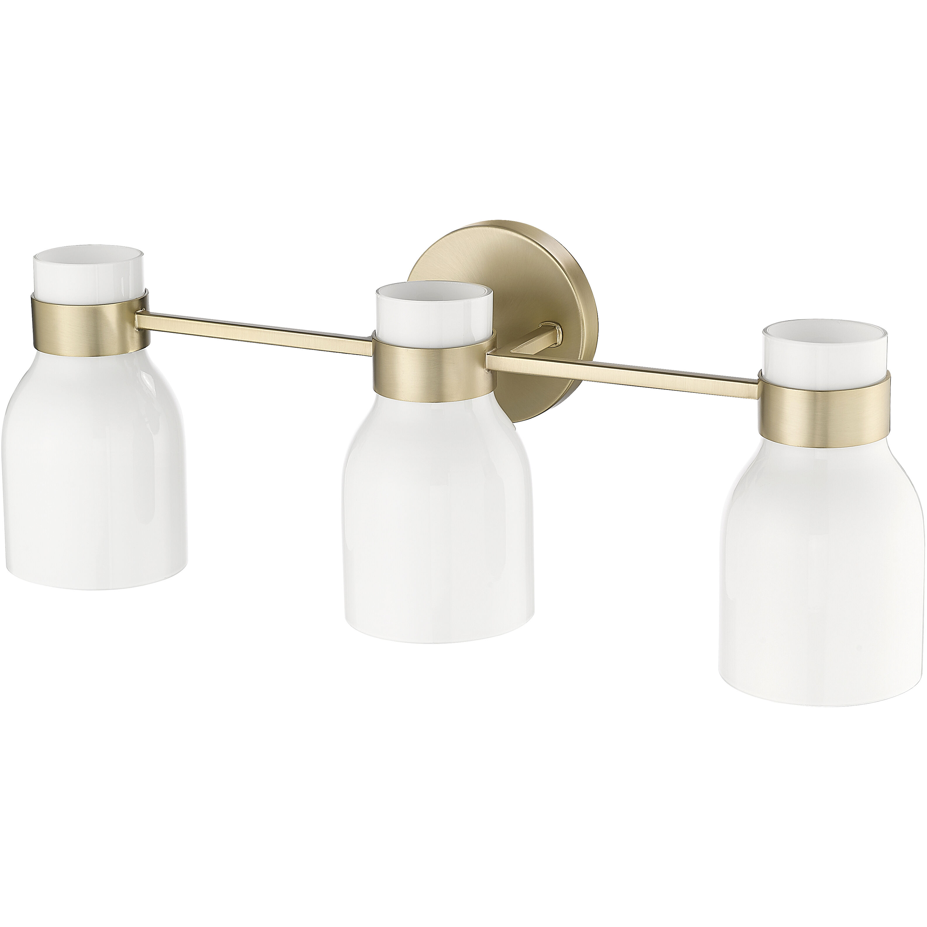 Corella 3 Light 22.4 inch Modern Gold Bathroom Vanity Light Wall Light